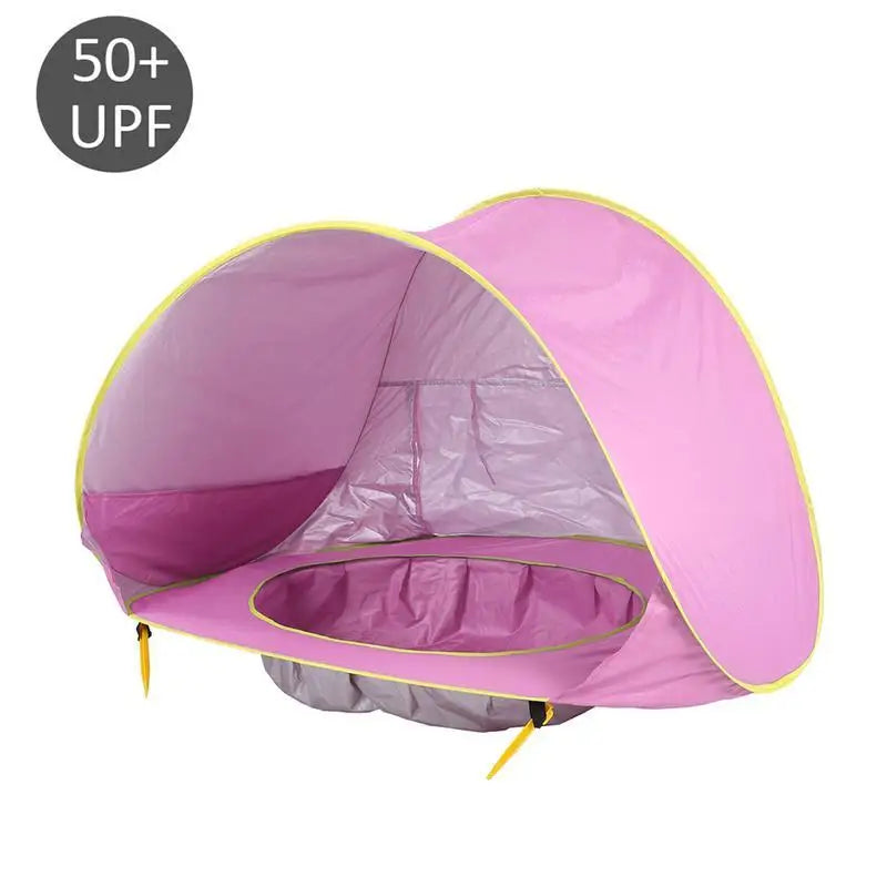 2 IN 1 UPF 50+ Baby beach tent  Waterproof Sun Shelter UV-protecting Sunshelter with Pool Kid Outdoor Sunshade Beach sunshelter