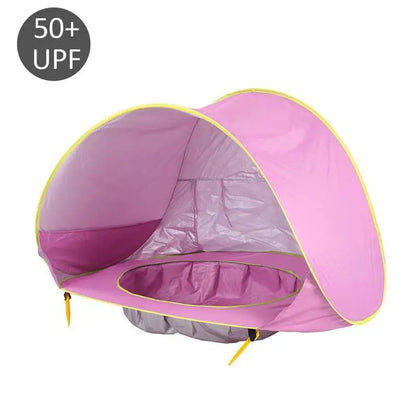 2 IN 1 UPF 50+ Baby beach tent  Waterproof Sun Shelter UV-protecting Sunshelter with Pool Kid Outdoor Sunshade Beach sunshelter