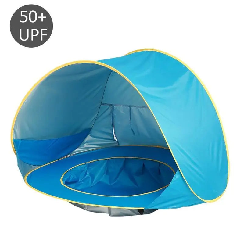 2 IN 1 UPF 50+ Baby beach tent  Waterproof Sun Shelter UV-protecting Sunshelter with Pool Kid Outdoor Sunshade Beach sunshelter