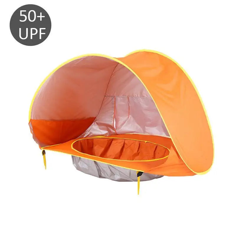 2 IN 1 UPF 50+ Baby beach tent  Waterproof Sun Shelter UV-protecting Sunshelter with Pool Kid Outdoor Sunshade Beach sunshelter