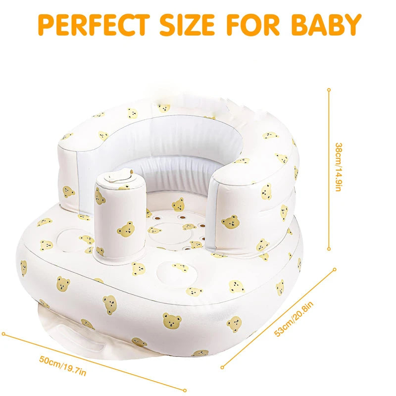 Inflatable Baby Seat for Babies 3-36 Months for Learning to Sit,Feeding,Camping