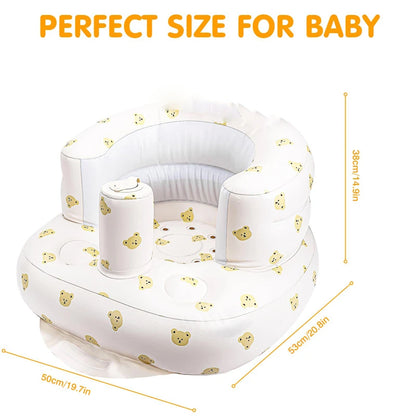 Inflatable Baby Seat for Babies 3-36 Months for Learning to Sit,Feeding,Camping