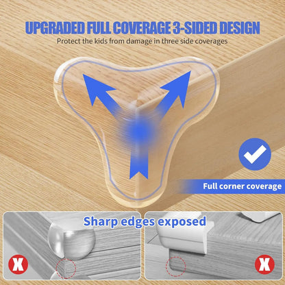 Baby Safety Silicone Kids Proofing Edge Protector Soft Transparent Children Anti Collision Table Corner Edge Protection Cover