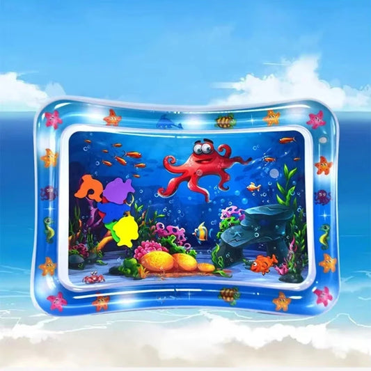 Ryanora Ocean Splash Tummy Mat — Water Play Mat for Baby Tummy Time