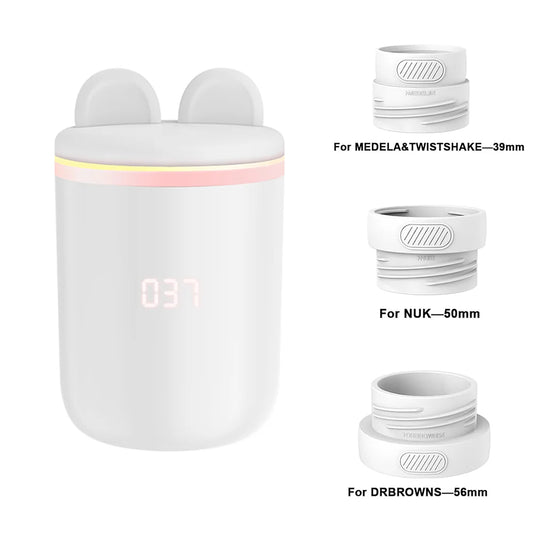 Portable Baby Bottle Warmer, Fast Heating Travel Milk Warmer, 8800mAh Breastmilk  Warmer On The Go with 3 Adapters