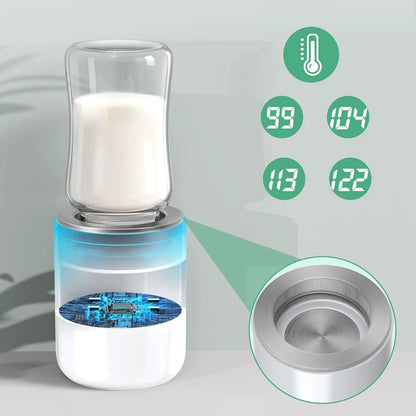 Portable Baby Bottle Warmer, Fast Heating Travel Milk Warmer, 8800mAh Breastmilk  Warmer On The Go with 3 Adapters