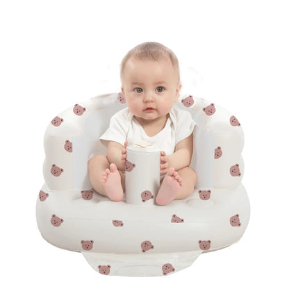Inflatable Baby Seat for Babies 3-36 Months for Learning to Sit,Feeding,Camping