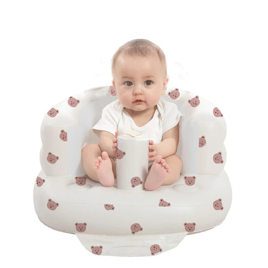 Inflatable Baby Seat for Babies 3-36 Months for Learning to Sit,Feeding,Camping