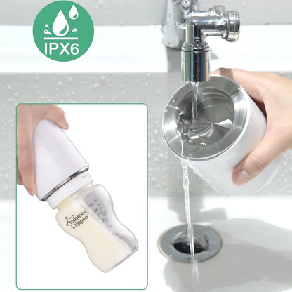 Portable Baby Bottle Warmer, Fast Heating Travel Milk Warmer, 8800mAh Breastmilk  Warmer On The Go with 3 Adapters
