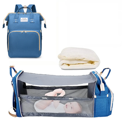 3-in-1 Water Proof Baby Travel Diaper Backpack with USB