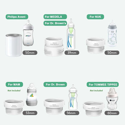 Portable Baby Bottle Warmer, Fast Heating Travel Milk Warmer, 8800mAh Breastmilk  Warmer On The Go with 3 Adapters