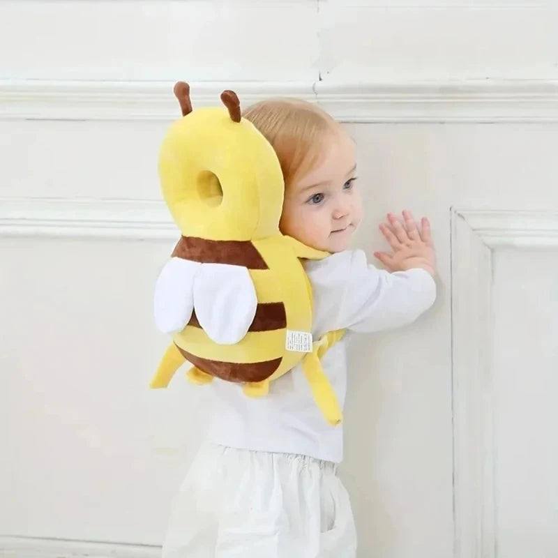 Baby Head Anti-fall Protector Pillow, Cartoon Breathable Safety Cushion for Toddler Learning Walking Back Head Protection