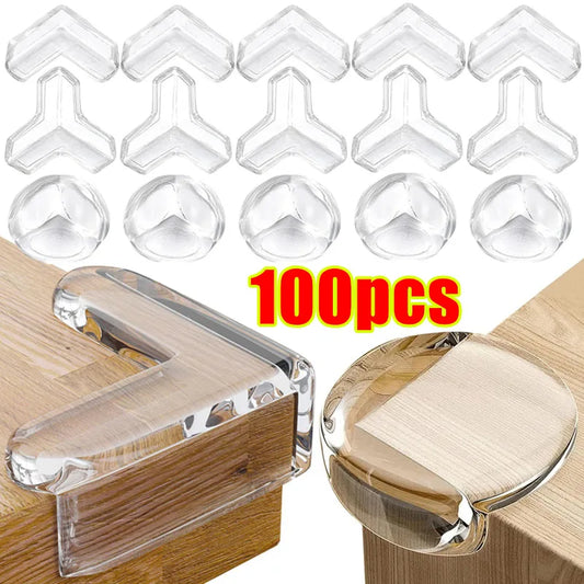Baby Safety Silicone Kids Proofing Edge Protector Soft Transparent Children Anti Collision Table Corner Edge Protection Cover